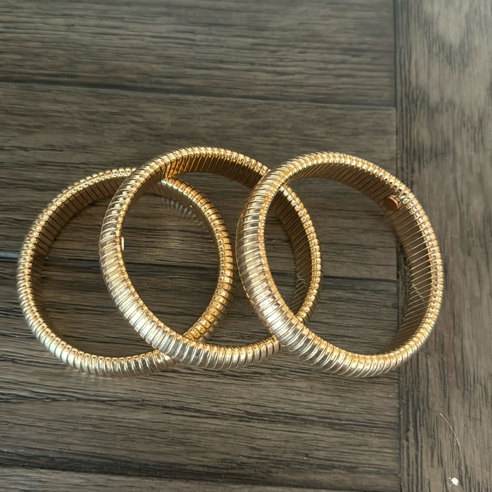 Gold ettika bangles